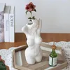 Vases Lady Body Vase Women Shape Boho Decorative Resin Sculpture Woman For Home Art Plant Pot Centerpiece Tabletop