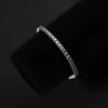 Chain Knobspin Black Tennis Armband 925 Sterling Silver Plated 18K White Gold For Women Man Hip Hop Party Jewelry 230411