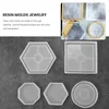 Jewelry Pouches 5Pcs Diy Silicone Included Square Hexagon Circle Octagon For Resin Concrete Cement Home Decoration