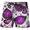 Shorts masculinos Mens Roupas 2023 Masculino Casual 3D Impresso Borboleta Praia Placa Preta Secagem Rápida Engraçada Maiô Camisetas