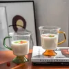 Tasses crémier lait tasse en verre créative tasse de jus de café conception Unique artisanat pur fait à la main