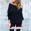 Women's Blouses Fashion Batwing Sleeve Sweater Vetment Femme Sexy Off Shoulder Blusas Women Shirt Ladies Tops Camisa Mujer 3XL