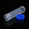 Centrifuge Test Tubes with Screw Cap and Graduation Lab Plastic Frozen Round Bottom Vial Container for Laboratory School Educational