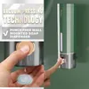 Vloeibare zeep dispenser niet -poreuze muur gemonteerde zeep dispenser douchegel shampoo handdesinfecterend voor badkameraccessoires 230411