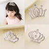 Hair Accessories Girls Kids Princess Crown Mini Cute Flower Crystal Combs Birthday Party Tiaras Decor Jewelry 230412