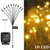 Lampen Solar LED-licht Buiten Waterdicht Tuin Zonlicht Aangedreven Landschapsverlichting Firefly Gazon Home Decor Vloer