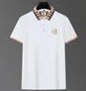 2023RF Col à carreaux Vêtements de marque Broderie Polos pour hommes Mode d'été Slim Blanc Manches courtes Hommes Polo Chemise Tee Vêtements pour hommes