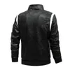 Veste en cuir pour hommes en simili cuir pour hommes veste en cuir de moto printemps automne brodé Scorpion loisirs Bomber vestes manteaux homme col montant veste en polyuréthane 231110