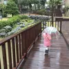 Parapluies 2X Kid's Clear Bubble Umbrella Men's and Women's Children's Transparent Long Handle Fashion