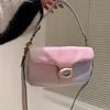 Borsa firmata Cuscino Tabby Borsa a tracolla Alta qualità Donna Colore puro Bacco Borse Hardware retrò Borse nuvolose Cena Morbida vera pelle