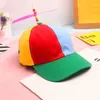 Berets Adult Kid Summer Helicopter Propeller Baseball Cap Colorful Patchwork Dragonfly Beaded Cosplay Party Adjustable Snapback Dad HatBeret