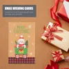 Greeting Cards 4 Sets Christmas Festival Retro Blessing Mixed Style