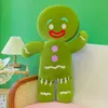 30 سم yeaii yeari-size plush cartoon gingerbread man plush toyspendant محشوة الطفل بسكويت بسكويت رجل للبنات