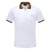 Herren T-Shirt Poloshirts Designer Top Marke Ärmel Stehkragen Stickerei Baumwollmischung Animal Print Mode Schwarz Kurz Sommer Größe M-3Xl 02