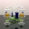 Sigara borusu mini nargile cam bonglar renkli metal şekil klasik dış cam kum çekirdek filtre su borusu