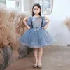 Flicka klänningar baby klänning 2023 flickor 'för prinsessa tutu skönhet tävling födelsedagsfest tyll barnkläder