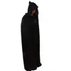 Whole- 2016New Halloween Costume Death Cloak Black Death Cloak Devil Mask Horror Spoof Halloween Adereços Realista Masquerade Ba298w