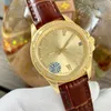 Damenuhr, 33 mm, mechanisches Uhrwerk, Lederarmband, Saphirglas, wasserdichte Armbanduhr, Business-Paar-Armbanduhr