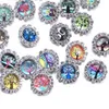 18 mm Noosa düğmesi Charms DIY Düğmesi Kolye Küpe Bilezik Aksesuarları Dış Ticaret Mücevherleri Malzemeler Metal Snap Düğmesi 4053