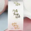 500Pcs Thank You For Your Order Stickers Transparent Gold Foil Pretty Things Inside Handmade Gift Stationery Wrap339w