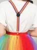 التنانير Misshow Women Rainbow Tutu Skirt Short 5 طبقات ناعمة Tulle Pettiscirt Girls Christmas Halloween Cosplay Cosplay Mesh Varts 230411