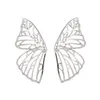 Stud Earrings Wild Personality Metal Butterfly For Women Sweet Romantic Jewelry 2023 Summer Beach Jewellry Fashion Accessories