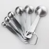 Measuring Tools 6pcs/set Spoon Seasoning Measure Food Volume Easy Clean Lightweight With Scale Stainless Steel Useful Cooking