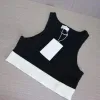 Damenmode-Kleidung, luxuriöse Tanktops, Strickwesten, Pullover, T-Shirts, Designer-gestreifte Buchstaben, ärmellose Oberteile, gestrickte Designer-Weste