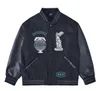 2023SS Black Baseball Jackets Specialstore668 Men Designer Kurtka skórzana rękaw w Nowym Jorku