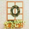 Decorative Flowers 2pcs Metal Wreath Frame Egg Shape Wire Making Ring DIY Macrame Floral Crafts Form Birthday Decoration Door Craft