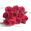 7pcslot Decor Rose Artificial Flowers Silk Flowers Floral Latex Real Touch Rose Wedding Bouquet Home Party Design Flowers