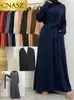 Ethnic Clothing Selle Muslim Woman Abaya With Pockets Islamic Casual And Simple Long Dresses Moroccan Caftan Woman Dubai Abaya Ramadan Black 230411