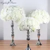 Silk artificial centerpieces flower ball DIY all kinds of flower heads wedding decor wall shop window table accessorie 4 sizes Y20254T