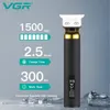 Hair Trimmer VGR Professional Hair Clipper T9 Hair Cutting Machine Cordless Haircut Machine Rechargeable Bald Barber Trimmer for Men V082 230411