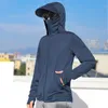 Damesjassen UPF 50 Heren UV Zonbescherming Lange mouw Haped Hooded Visoverhemden Outdoor Sun Skin Bescherming T-shirt Hoodies tops TEES TUNIEK 230417