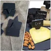 Storage Bottles 10pcs Cheese Label Signs Markers Set Slate Marker Dessert Toppers Cake Cupcake