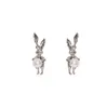 20style The latest High classHold the moon rabbit Stud earrings Women's wedding jewelry earrings high quality gift