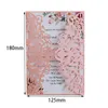 Greeting Cards 2550Pcs European Wedding Invitations Card Floral Lace Business Birthday Favors Bridal Shower Party Decor 230411