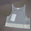 Damenmode-Kleidung, luxuriöse Tanktops, Strickwesten, Pullover, T-Shirts, Designer-gestreifte Buchstaben, ärmellose Oberteile, gestrickte Designer-Weste