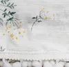 Kurtyna Daisy Flower Short Pompom Lace Kitchen Valance Drape okna