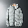 Mens Down Parkas 가을 가을 겨울 재킷 화이트 오리 재킷 남자 후드 울트라 가벼운 따뜻한 아웃웨어 코트 Doudoune 231110