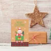 Greeting Cards 4 Sets Christmas Festival Retro Blessing Mixed Style