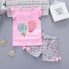 Ensembles de vêtements Bébé Filles Tenues Marque Été Né Infantile Sans Manches T-shirt Shorts 2pc Ensembles Vêtements Casual Sports Survêtements 230412