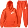 Mäns avslappnade hoodie -sportspårar 2 stycken Tracksuit modesportkläder kostymer muskel manlig jogging kläder plus storlek xxxl