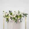 Couronnes de fleurs décoratives 50 100 cm bricolage mariage fleur arrangement mural fournitures soie rose hortensia rangée artificielle décor fer A254J