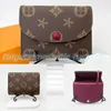 Topkwaliteit M41939 Rosalie munt portemonnee kaarthouder luxe munt pouch dames kaarthouder portemonnee echte lederen louvis designer portemonnee Men Key portemonnees kaartslothouder