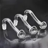 100pcs High Quality Glass Oil Burner Pipe 10mm 14mm 18mm Male Female Bubbler Smoking Water Pipes Bent Banger Oil Nail Pipe for Dab Rig Bong Accessories