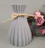 Vasi Vaso di plastica bianco imitazione rattan con nuova vita Fiori Vasi per la casa Soggiorno Decorazione Vaso Vaso per la casa P230411