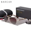 Zonnebril Barcur Design Legering Legering Polariseerde Mens Zon Glaspiloot Piloot gradiënt Eyewear Mirror Shades de Sol 230411