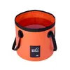 12/20L Handheld Portable Folding Bucket Household Sundries Outdoor Camping Fishing Bucket Waterproof Bucket PVC Car Wash Bucket Bag Household Foot Soak